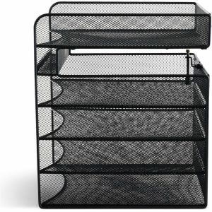 Alternative view of Safco Onyx Horizontal Hanging Desktop Storage