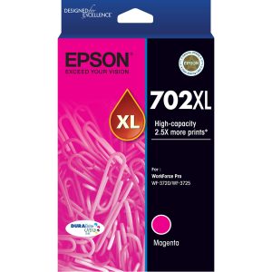 Alternative view of Epson DURABrite Ultra 702XL Original High Yield Inkjet Ink Cartridge - Magenta - 1 Each