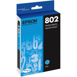 Alternative view of Epson DURABrite Ultra 802 Original Inkjet Ink Cartridge - Cyan - 1 Each