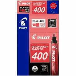 Pilot 400 Chisel Tip Permanent Markers - 12 / Box