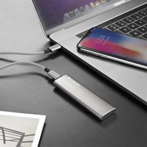 Alternative view of Verbatim Vx500 240 GB Solid State Drive - External - Graphite
