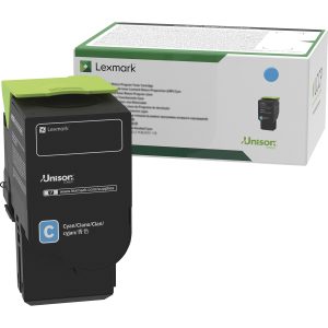 Alternative view of Lexmark Unison Original High Yield Laser Toner Cartridge - Cyan - 1 Each