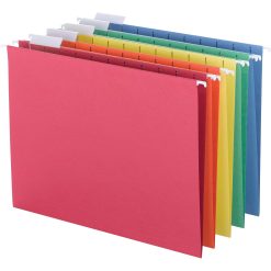 Business Source 1/5 Tab Cut Letter Recycled Hanging Folder - Quantity 25 / Box