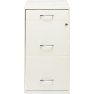 Alternative view of Lorell SOHO White 3-drawer File Cabinet