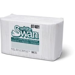 White Swan 1-ply Luncheon Napkins - 500 / Pack