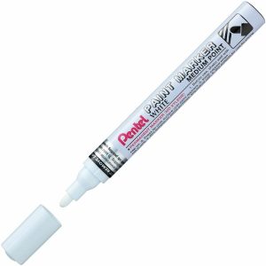 Alternative view of Pentel Paint Marker, Medium Point, Bullet Tip, White Ink