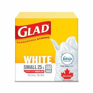 Alternative view of Glad Easy-Tie White Kitchen Catchers Bags - 100 / Box