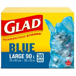 Alternative view of Glad Blue Recycle Large 90L Bags - 30 / Box