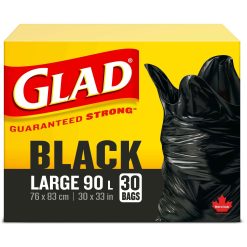 Alternative view of Glad Black 90L Large Bags - Quantity 30 / Box