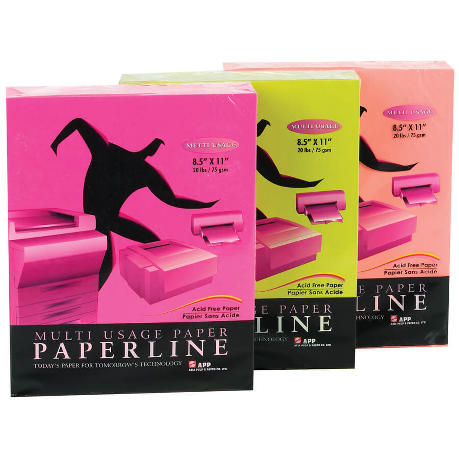 Paperline Colour Paper Multi Usage - Cyber Pink - 500 / Pack - Image 2