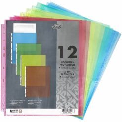Alternative view of GEO Colored Protective Pockets - 12 / Pack
