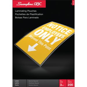 Alternative view of ACCO Clear Economy Thermal Laminating Pouches Letter Size, 9" x 11.5" , 3Mil, 200 Pack