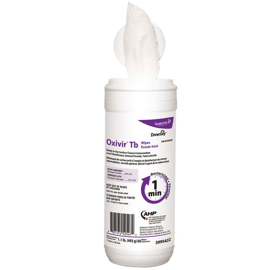 Sealed Air Oxivir Tb Disinfectant Wipes - 60 / Pack - Image 2
