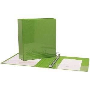 Alternative view of GEO 1.5" Presentation Binder - Light Green