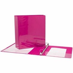 Alternative view of GEO 1.5" Presentation Binder - Pink