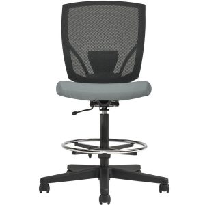Alternative view of Offices To Go Ibex | Upholstered Seat & Mesh Back Armless Drafting Task Chair