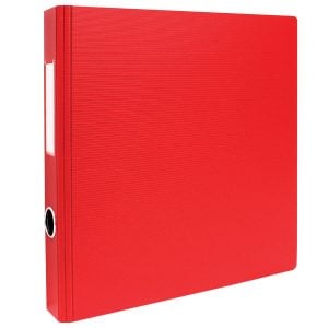 GEO 2" Textured Heavy-duty Binder, Red