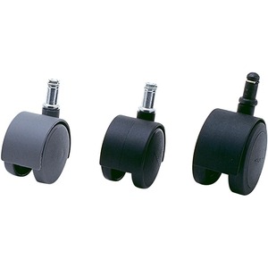 Shepherd Hardware 2-Inch Office Chair Stem Caster, Twin Wheel, 1-Pack