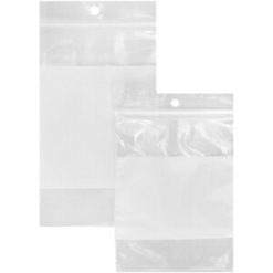 Alternative view of Dorfin Resealable Poly Bag #2 - 4" x 6" - Regular Duty - White Block - 1000 / Box