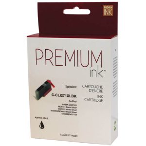 Alternative view of Premium Ink Inkjet Ink Cartridge CLI-271XLC - Black - 1 Each