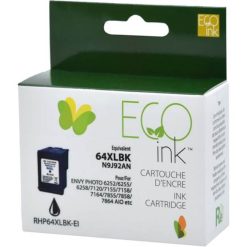 Alternative view of Ecotone Remanufactured Inkjet Ink Cartridge N9J91AN - Black - 1 Each