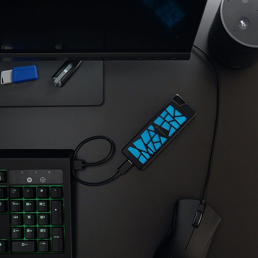 Verbatim 512GB VGX1000 Gaming PCIe NVMe External SSD - Image 8