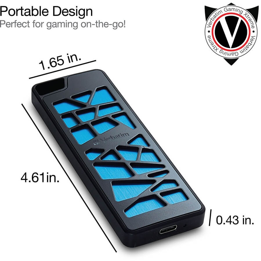 Verbatim 512GB VGX1000 Gaming PCIe NVMe External SSD - Image 10