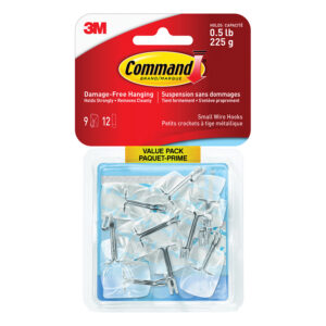 Alternative view of Command Wire Hooks 17067CLRC-VP-Small, 9 Hooks/12 Strips/Value Pack