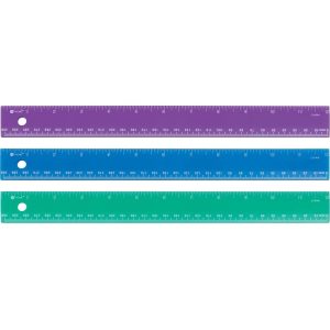 Westcott 300mm/12" Jewel Coloured Plastic Ruler