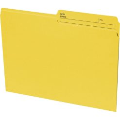 Continental 1/2 Tab Cut Letter Recycled Top Tab File Folder - Quantity 100 / Box