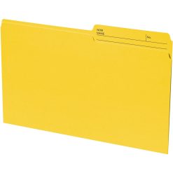 Continental 1/2 Tab Cut Legal Recycled Top Tab File Folder - 100 / Box
