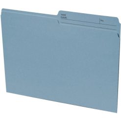 Continental 1/2 Tab Cut Letter Recycled Top Tab File Folder - Quantity 100 / Box