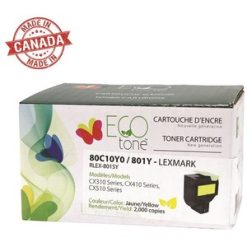 Alternative view of Ecotone Remanufactured Laser Toner Cartridge 801S - Yellow Pack