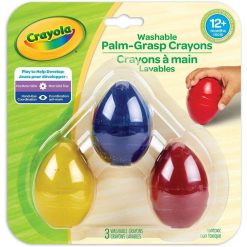 Crayola 3 Washable Palm-Grasp Crayons - Quantity 3 / Pack