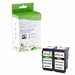 Alternative view of fuzion - Alternative for Canon PG245XL/CL246XL Remanufactured Inkjet Set - Black/C/M/Y - 2 / Pack