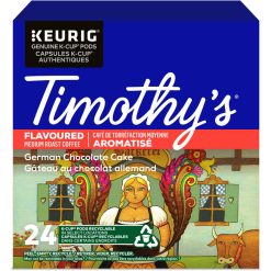 Timothy's K-Cup German Chocolate Cake Medium Roast Coffee-24 / Box