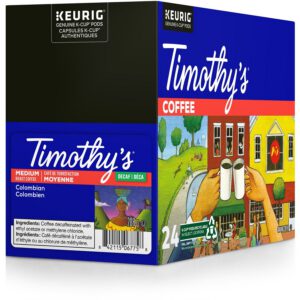 Alternative view of Timothy's K-Cup Colombian Decaf Medium Roast Coffee-24 / Box