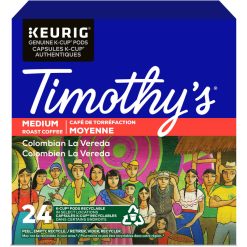 Alternative view of Timothy's K-Cup Colombian La Vereda Medium Roast Coffee-24 / Box
