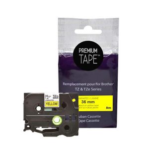 Alternative view of Premium Tape Tape - Alternative for Brother TZ-661 - Black on Yellow
