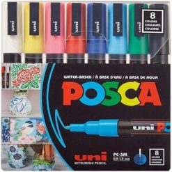 uni? Posca PC-3M Paint Markers - 8 / Pack