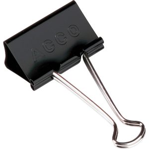 Alternative view of ACCO Mini Foldback Binder Clips 1/2" wide (1/4" capacity) - Quantity 12 / Box