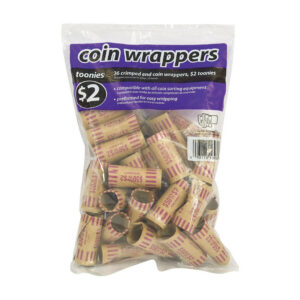 Alternative view of Merangue Paper Coin Wrapper, Toonie, 36 Pack