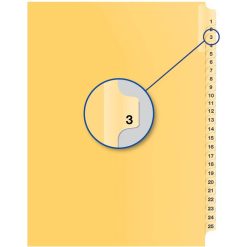 Alternative view of Davis Group Index Divider - 25 / Pack