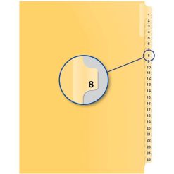 Alternative view of Davis Group Index Divider - 25 / Pack