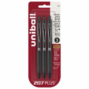 Alternative view of uniball? 207 Plus+ Retractable Gel Pens - 3 / Pack