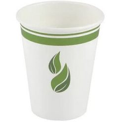 Alternative view of Eco Guardian 8 oz Compostable PLA Lined Hot Drink Paper Cups - 50 / Pack