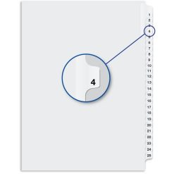 Alternative view of Davis Group Index Divider - 25 / Pack