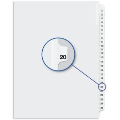 Alternative view of Davis Group Index Divider - 25 / Pack