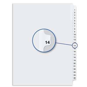 Alternative view of Davis Group Index Divider  - 25 / Pack