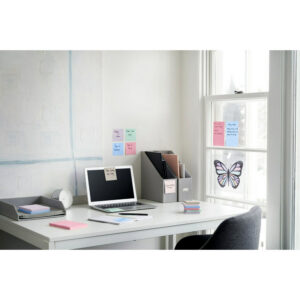 Alternative view of Post-it? 100% Recycled Paper Super Sticky Notes 3 in x 3 in Wanderlust Pastels Collection